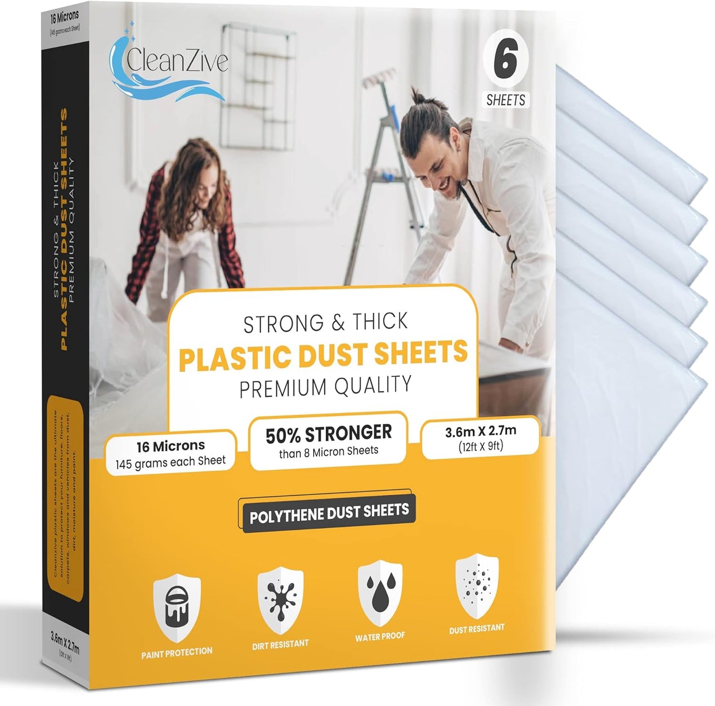 Dust Sheets for Decorating Pack of 6